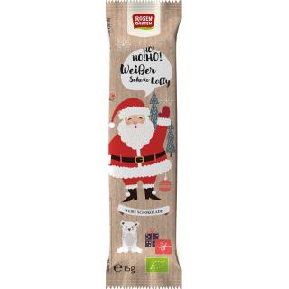 Schoko Lolly Nikolaus weiß 15g ROS