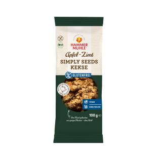 SimplySeeds Kekse Apfel Zimt 100g HMO