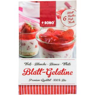 Blatt Gelantine 6 Blatt SOB