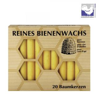 Bienenwachs Baumkerzen 20St DIV