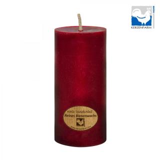Bienenwachs Stumpen rot 95x40 KFH