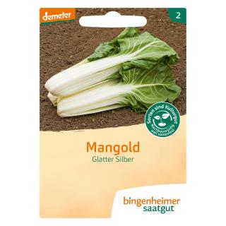 Stiel Mangold Glatter Silber BIN