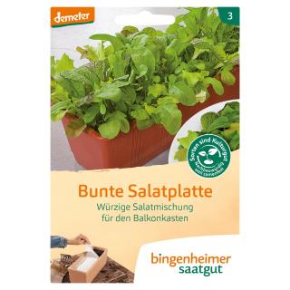 Bunte Salatplatte Saatband BIN