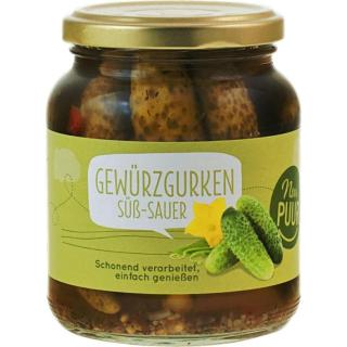Gewürzgurken süß sauer 350g NPU