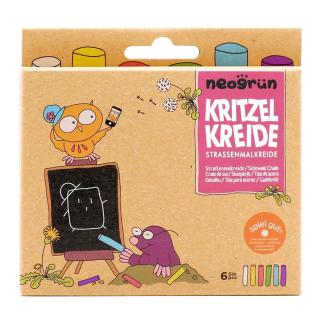 Kritzelkreide Bunt 6St NGN