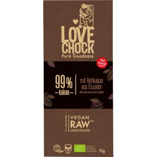 Schoko 99% Extreme Dark 70g LOV