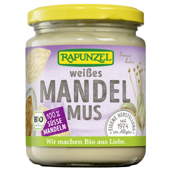 Mandelmus weiß 100% süße Mandeln 250g RAP