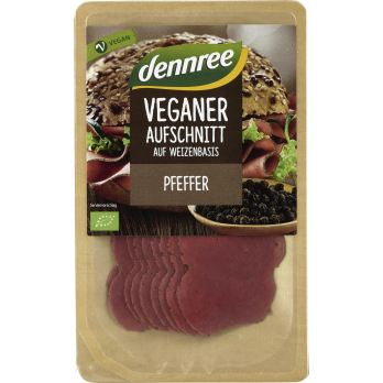 Veganer Aufschnitt Pfeffer 90g DEN
