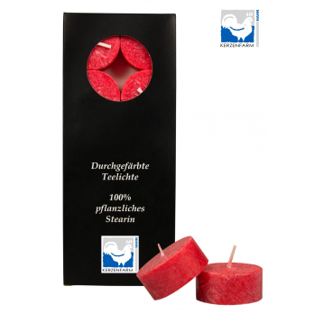 Teelichter rot 10 Stück KFA