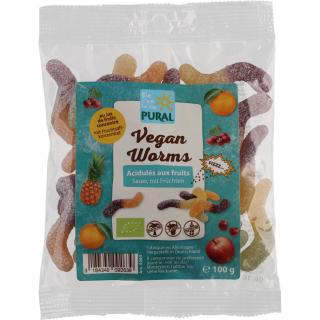 Veggie Sour Worms 100g PRL