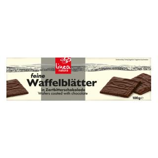 Feine Waffelblätter Zartbitter 100g LNA
