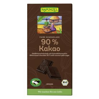 Bitterschokolade 90% 80g RAP