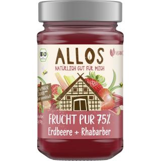 Frucht Pur Erdbeere Rhabarber 250g ALO