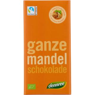 Schoko ganze Mandel 100g DEN