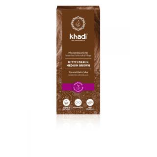 Pflanzenhaarfarbe Mittelbraun 100g KHD