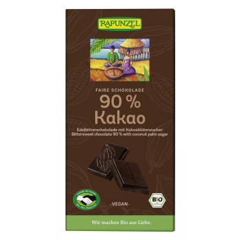 Bitterschokolade 90% 80g RAP