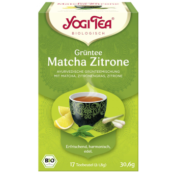 Yogi Grüntee Matcha Zitrone 17Tbt