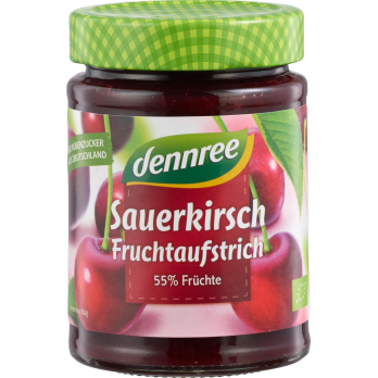 Fruchtaufstrich Sauerkirsch 340g DEN