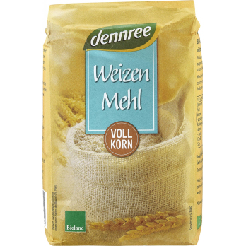 Weizenmehl Vollkorn 1kg DEN