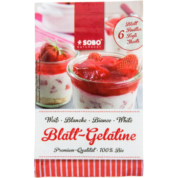 Blatt Gelantine 6 Blatt SOB