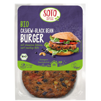 Cashew Black Bean Burger 160g SOF