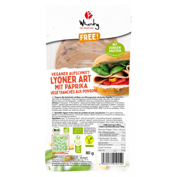 Veganer Aufschnitt Lyoner Paprika 80g WHE